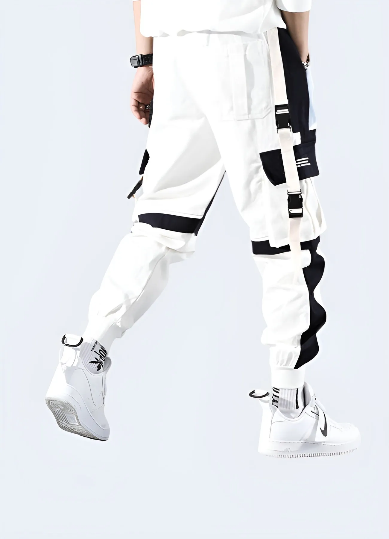 White Techwear Pants