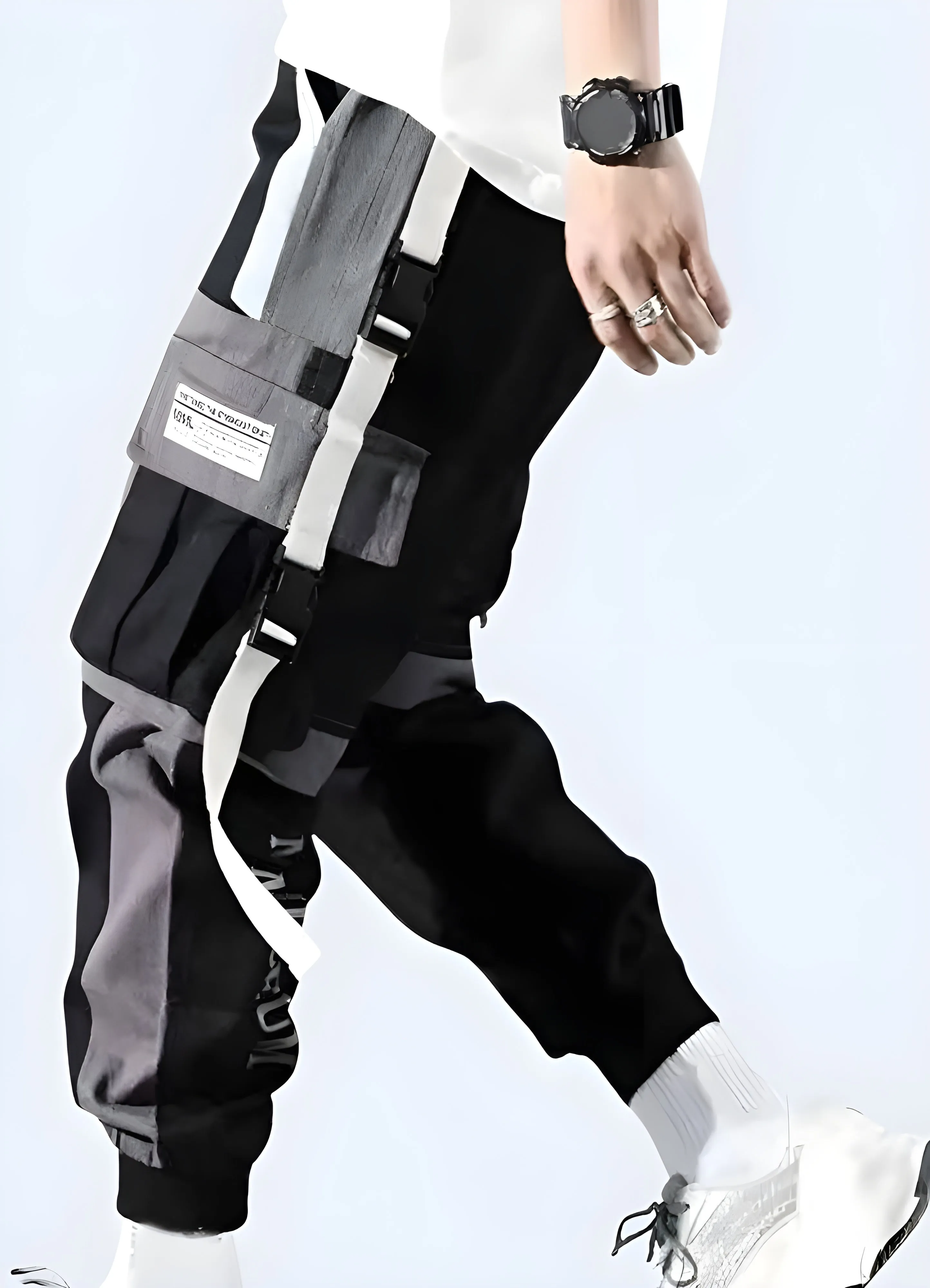 White Techwear Pants