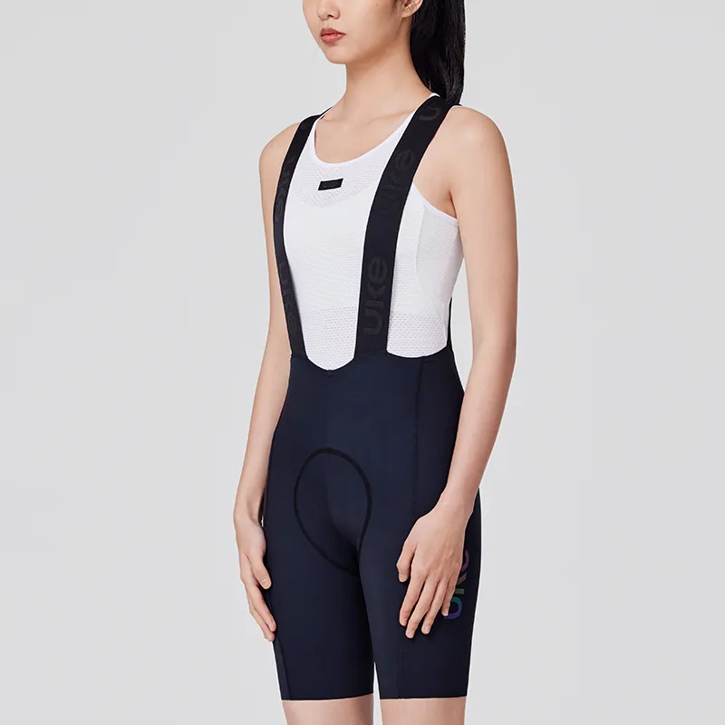 Women's Seamless Bib Shorts SI-1 Nimble-Black